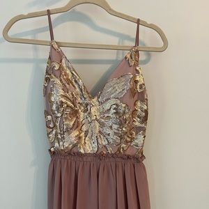 Mauve maxi dress